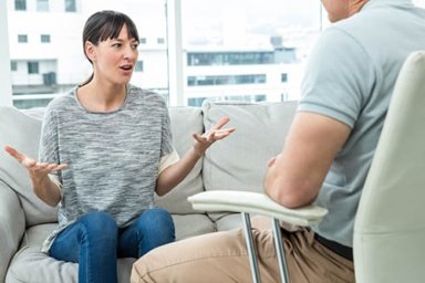 woman taking part in a smart recovery program
