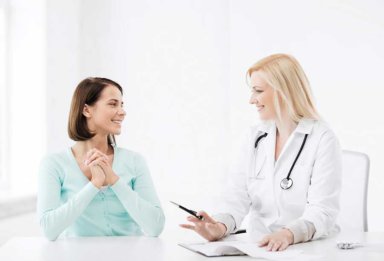 doctor and client in a California heroin detox program